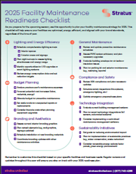 2025 Facility Maintenance Readiness Checklist